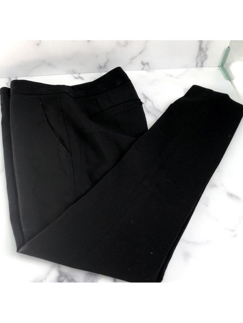 Theory Black Straight Leg Dress Pants Size 0